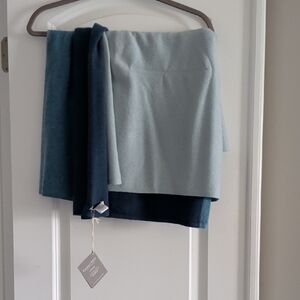 Garnet Hill Blue and Gray Scarf